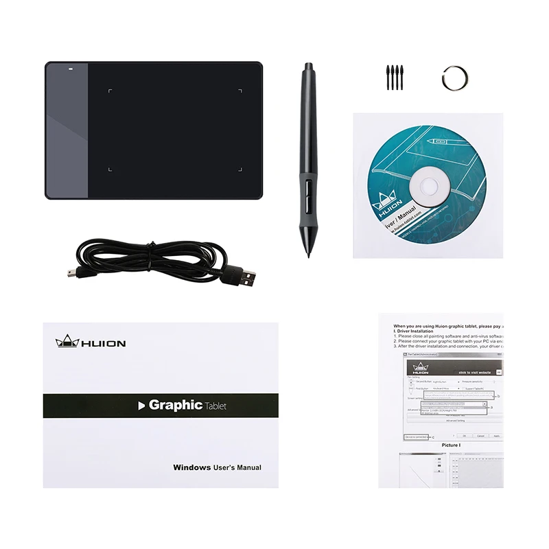 Title 7, HUION 420 Electronic Drawing Tablet for digital...