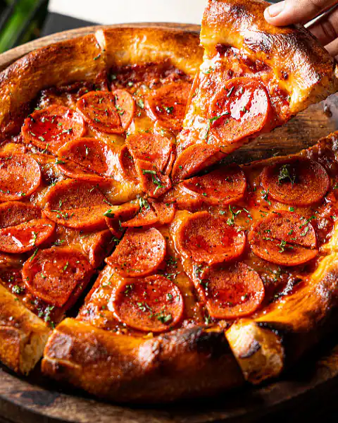 Spicy Chicken Pepperoni Pizza