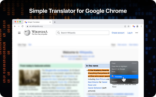 Interpres interreti, dictionarium - simplex translate