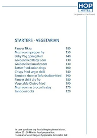 Hope Cafe menu 1