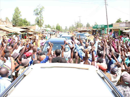 ANC leader Musalia Mudavadi on a NASA Kura campaign in Luanda, Vihiga county, on Saturday /HILTON OTENYO