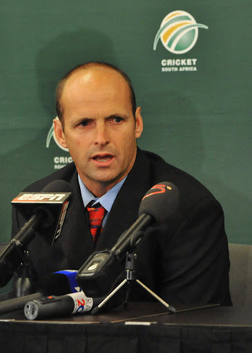 Gary Kirsten speaks during the Cricket South Africa press conference at The Pivot Hotel Southern Sun on June 06, 2011 in Johannesburg, South Africa