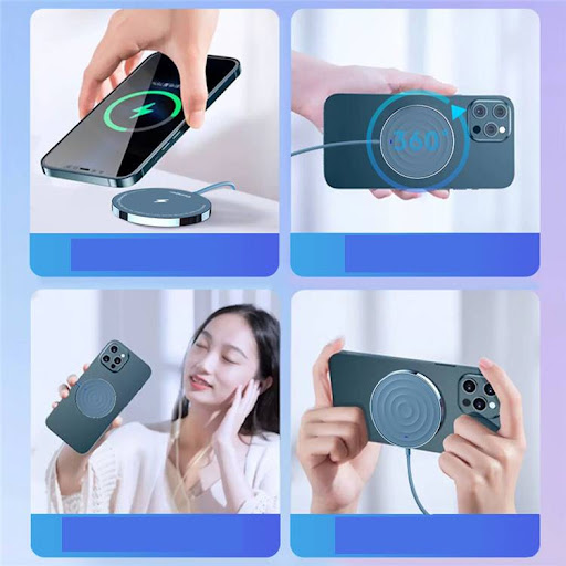 Title 5, New 15W Fast Charging Magnetic Wireless Charger...