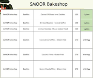 Smoor Bakeshop menu 1