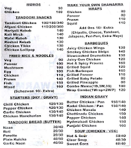 The Big Shawarma menu 1