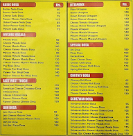 Om Sai Dosa menu 2