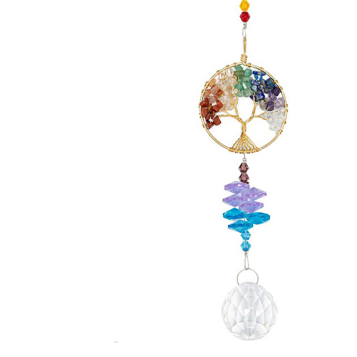 Title 3, Tree Of Life Crystal Lighting Car Pendant, a un...