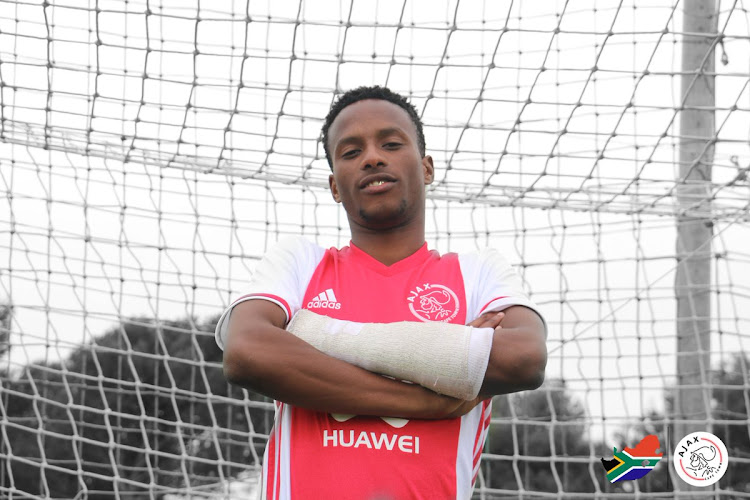 Ajax Cape Town and South African Under-20 international Dean Solomons and Leo Thethani.