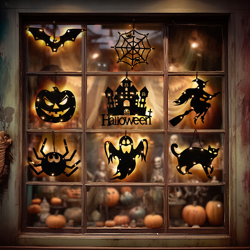 Title 6, Halloween LED Decorative Lights Luminescent Spi...