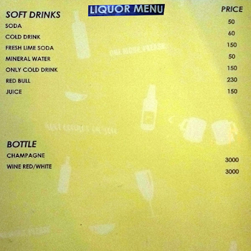 Calcutta Cafe menu 