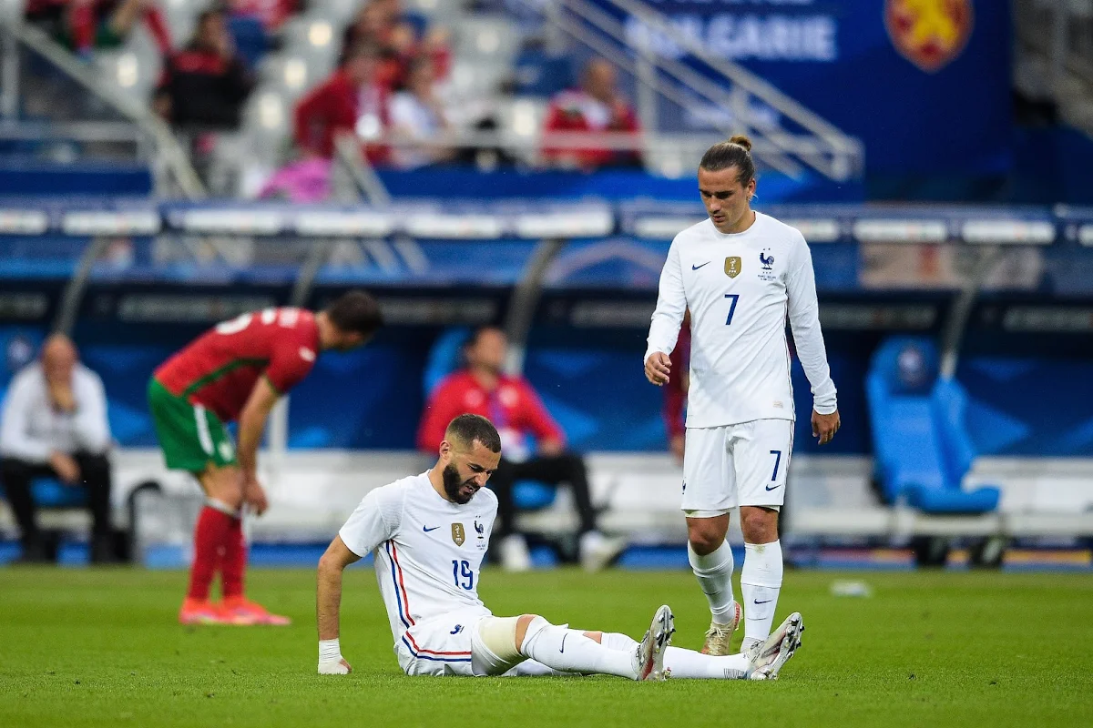 Frankrijk maakt zich geen zorgen om blessure van Karim Benzema