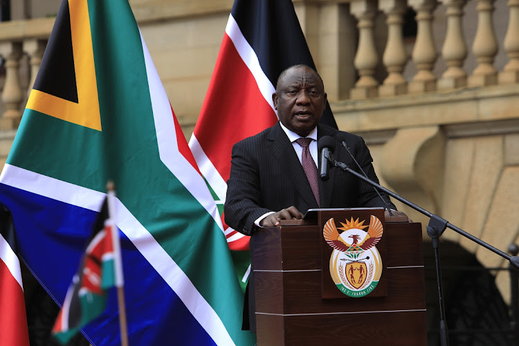 President Cyril Ramaphosa is visiting four African nations. File image.