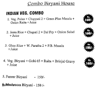 Combo Biriyani House menu 8