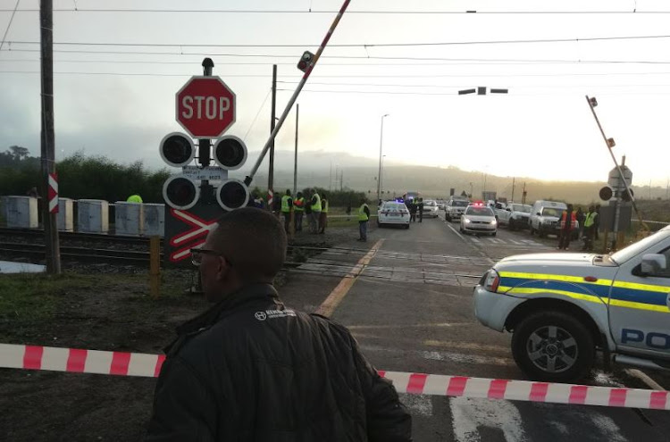 Seven men were killed when their bakkie was hit by a train at Buttskop railway crossing, Blackheath.