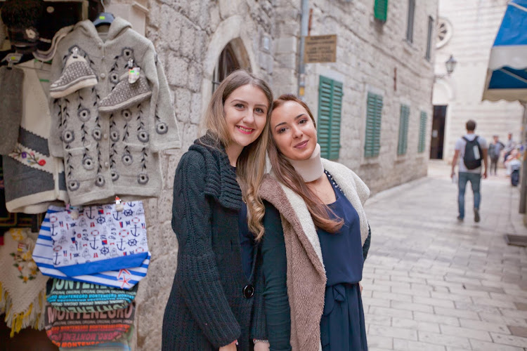 JD Lasica: "We passed by these two young shopkeepers along a cobblestone street in Old Kotor, and I decided to double back and ask them to pose."