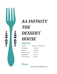 Aa Infinity The Dessert House menu 1