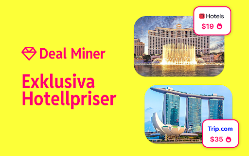 Deal Miner - Dolda Hotellerbjudanden, Prisjämförelse, Reserabatter