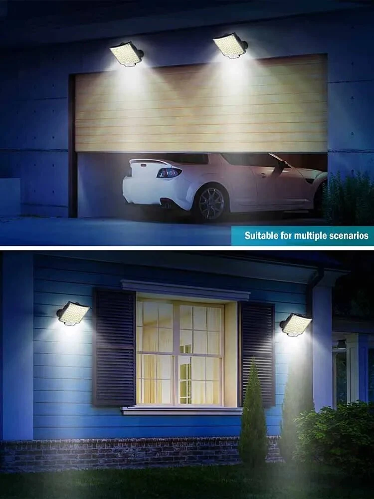 Title 9, Lámpara Solar Dividida 106LED Exterior Impermea...