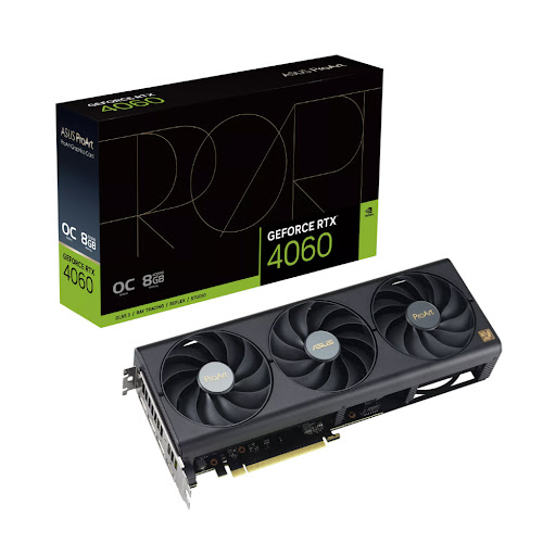 Card màn hình ASUS ProArt GeForce RTX 4060 OC edition 8GB GDDR6 (90YV0JM0-M0NA00)