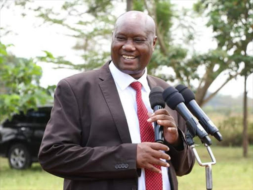 Busia Governor Sospeter Ojaamong at Busia Agricultural Training Center on Friday, January 18, 2019. /JANE CHEROTICH.