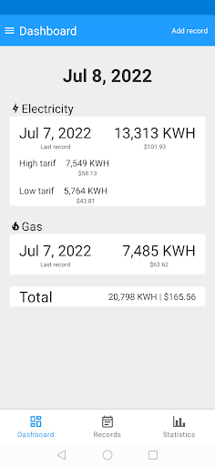 Screenshot Elmeter - smart power meter