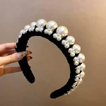 Pearl Black Headband