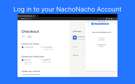 Nachonacho Web Extension