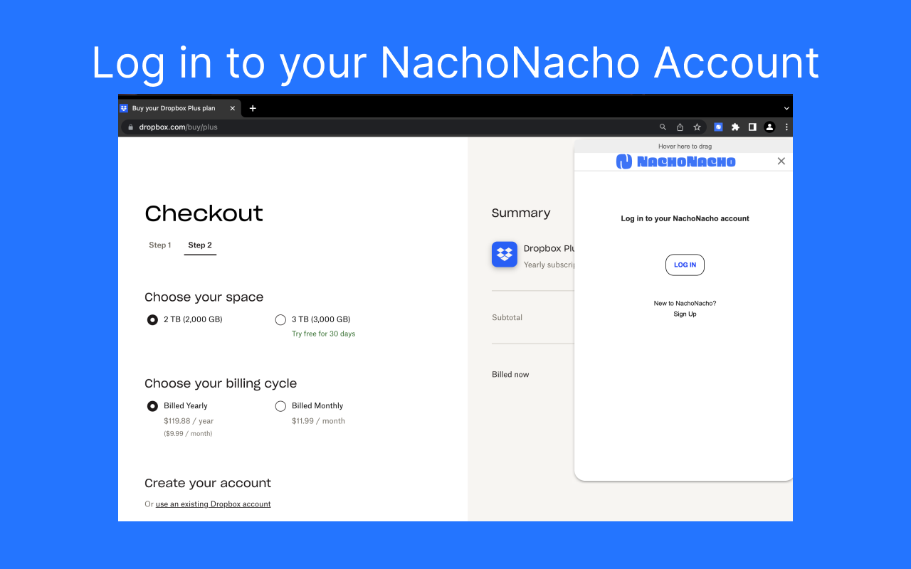 Nachonacho Web Extension Preview image 3