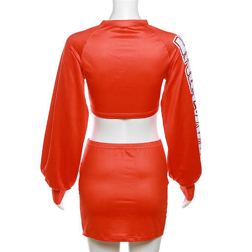 Title 13, Digital Printing High Waist Skirt Outfit