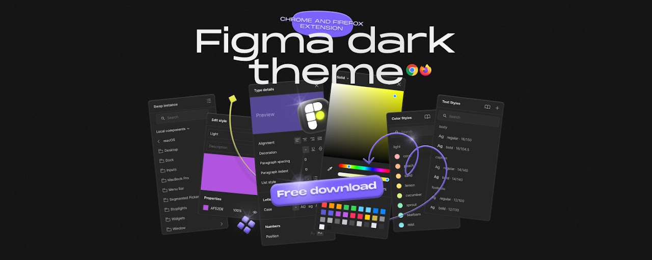 Figma Dark Theme Preview image 2