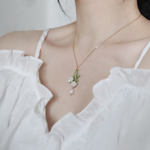 Title 2, Natural Freshwater Pearl Retro French Necklace....