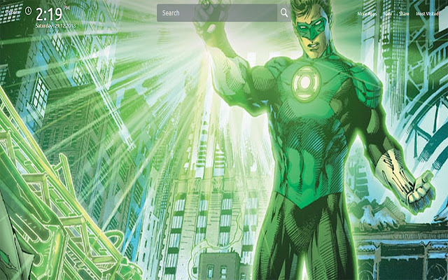 Green Lantern Wallpapers Theme New Tab