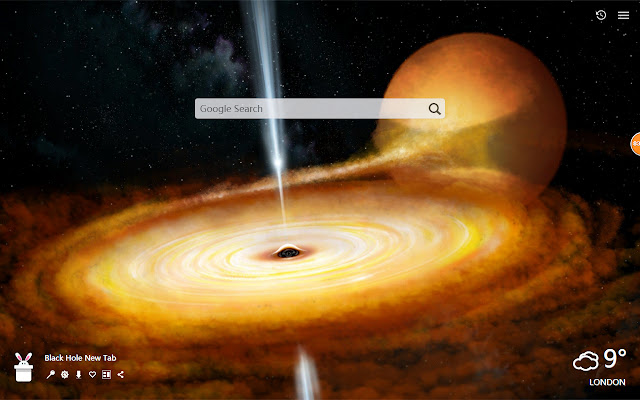 ブラックホールの新しいタブ カスタマイズされた壁紙hd