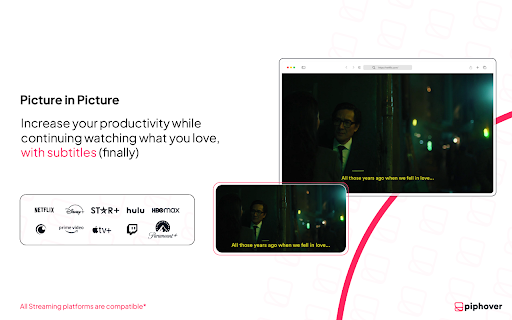 Picture in Picture with subtitles — Piphover