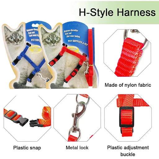 Cute Pet Chest Strap Outdoor Adjustable Breathable Cat Leash Leash Portable Pet Training Cat And Dog Walking Device