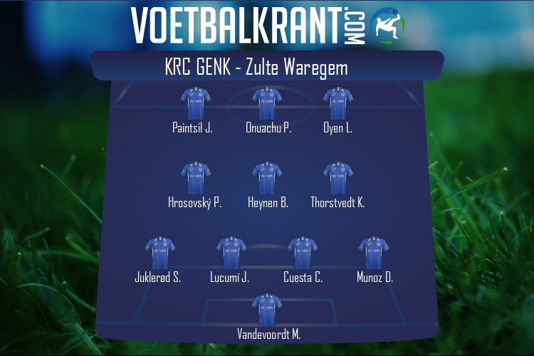 Opstelling KRC Genk | KRC Genk - Zulte Waregem (06/02/2022)