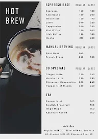 Coffee Craft menu 2