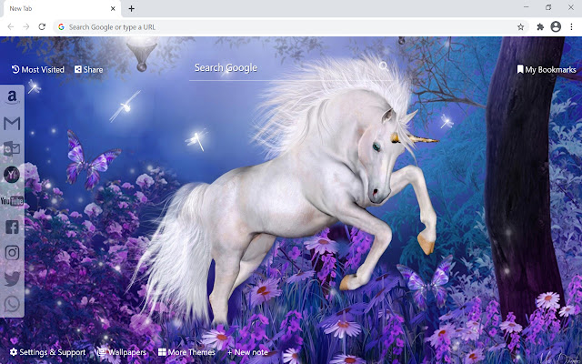 ユニコーンの壁紙 Chrome ウェブストア