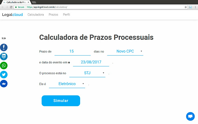 Calculadora Legalcloud