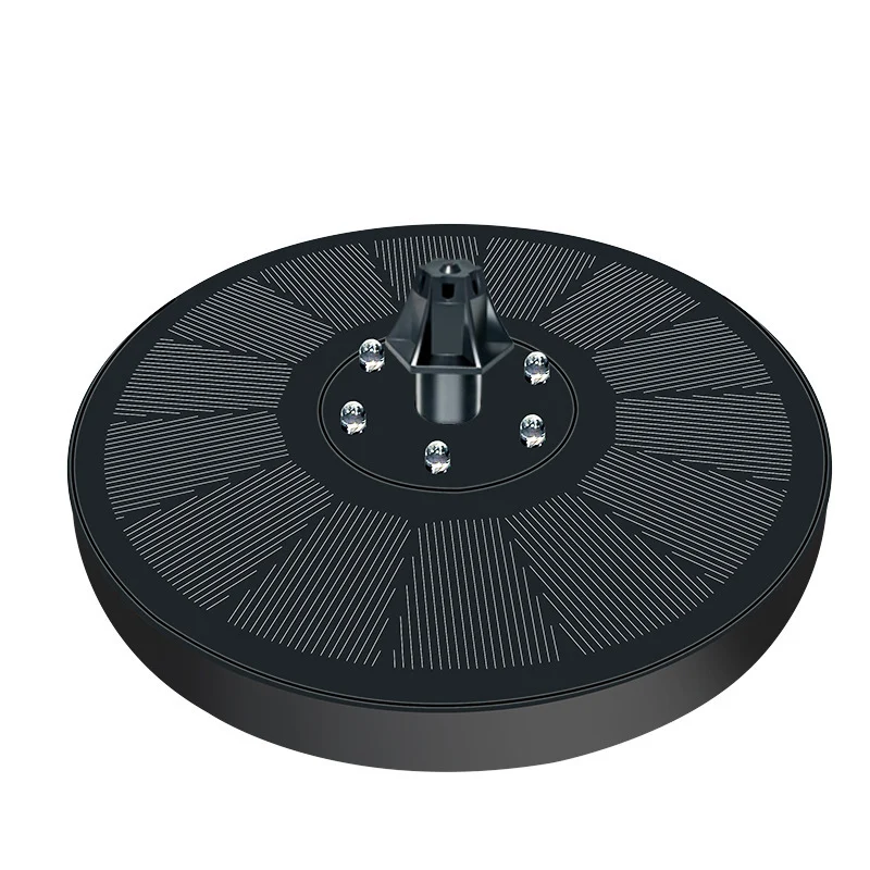 Fontaine flottante pour piscine à eau courante 7V3W à batterie avec lumières colorées. Créez une ambiance relaxante et lumineuse.