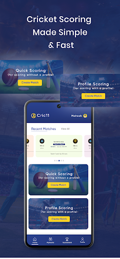 Screenshot Cric11 - Cricket Scoring App