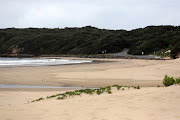 East London beaches were deserted on  New Year's Day.