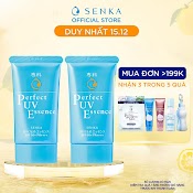 [Tiết Kiệm Hơn] Bộ 02 Tinh Chất Chống Nắng Senka Perfect Uv Essence 50G/Chai