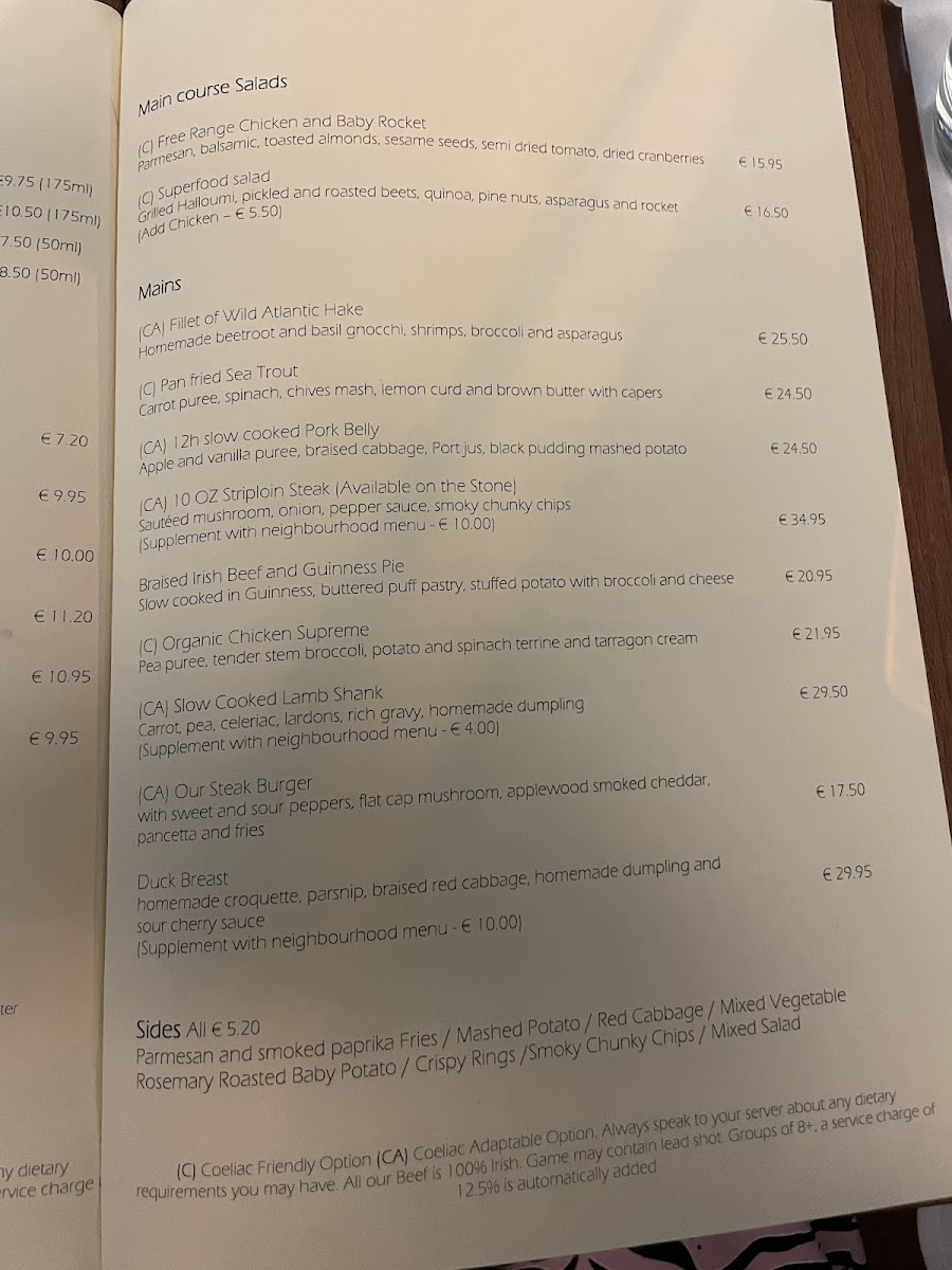 Firehouse Pizza Booterstown gluten-free menu