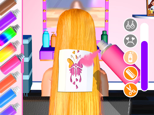 Screenshot Hair Salon Makeover Girl Games