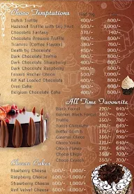 Oven Bliss The Art Of Cake menu 1