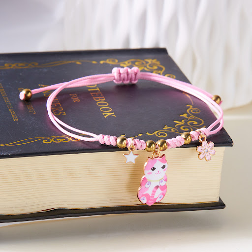 Title 5, Cat Bracelet Womens Cute Fashion Pendant Woven...