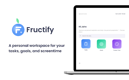 Fructify: Productivity + New Tab