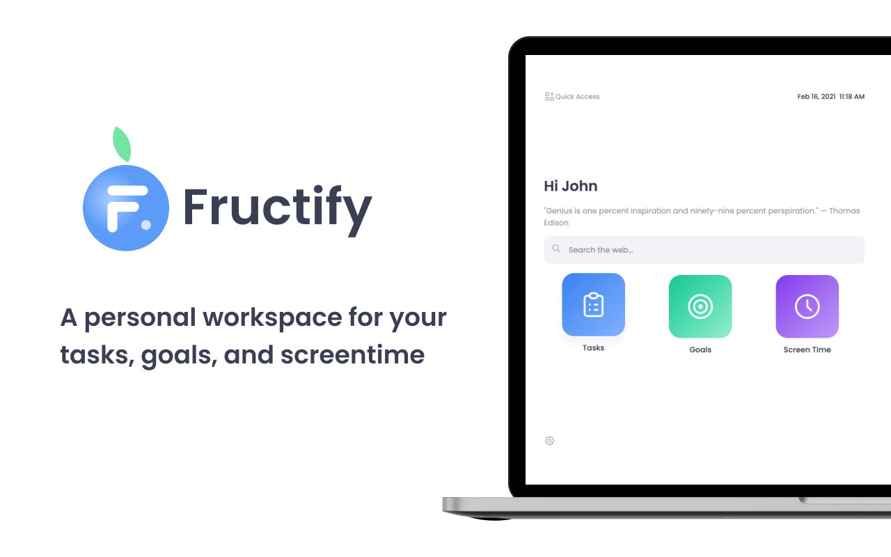 Fructify: Productivity + New Tab Preview image 2