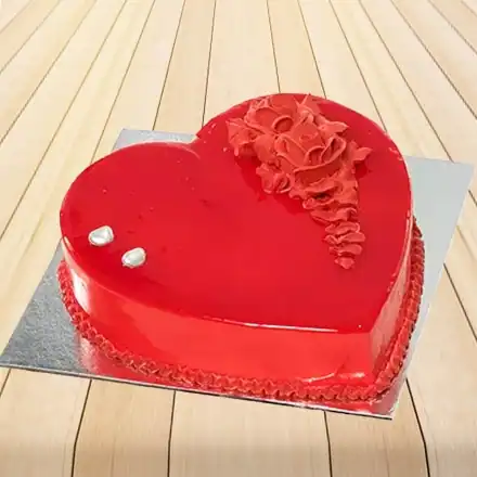 Strawberry Cake Heart Shape Cake